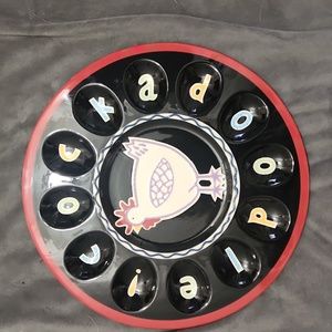 Becky Denny “Cockadoodle” Deviled Egg Platter